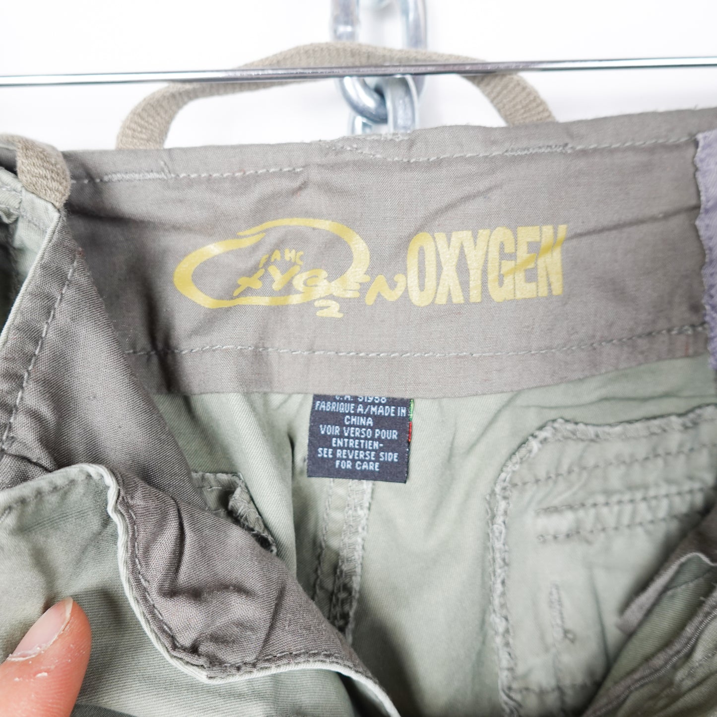 Y2K Oxygen Green Cargo Pants - Size 28