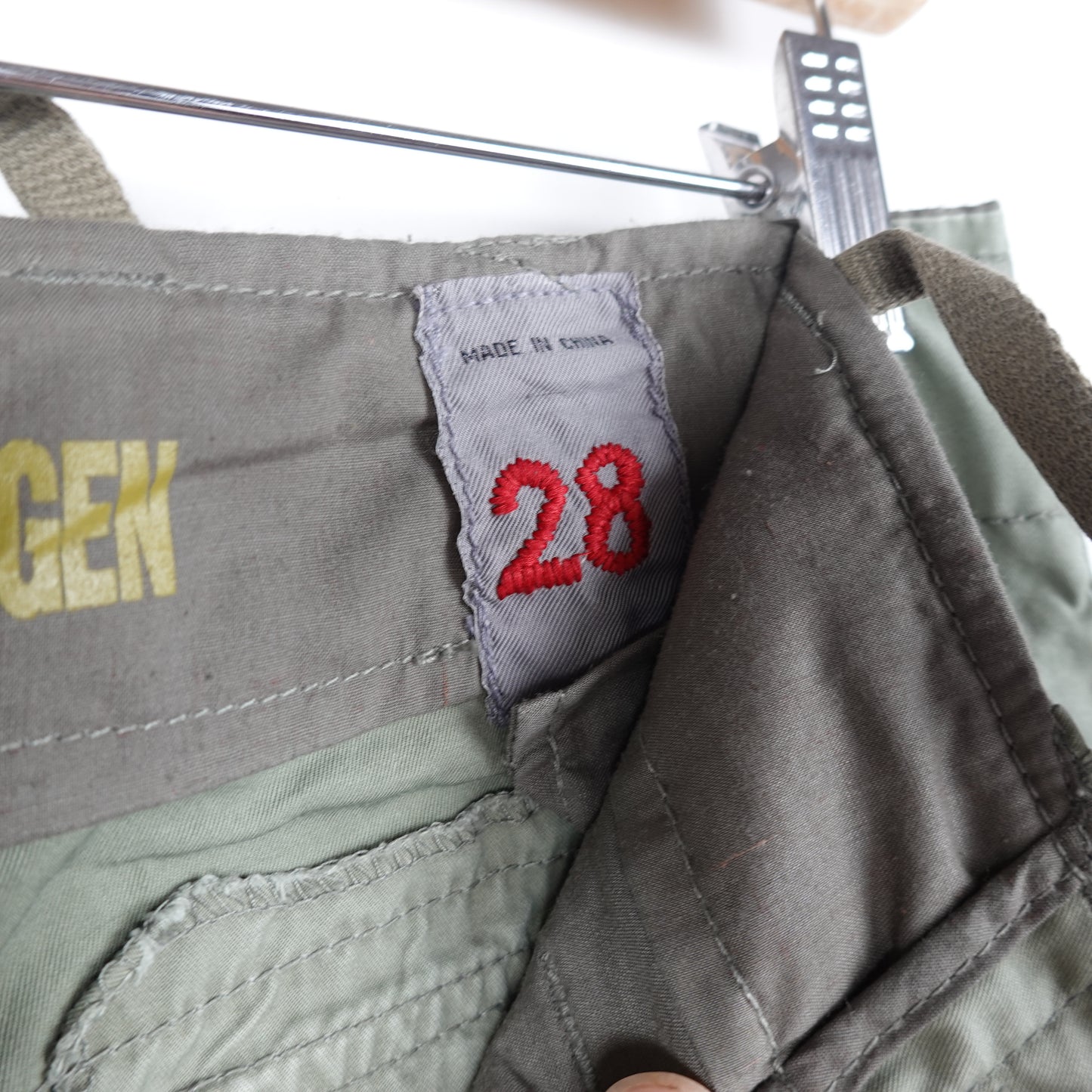 Y2K Oxygen Green Cargo Pants - Size 28