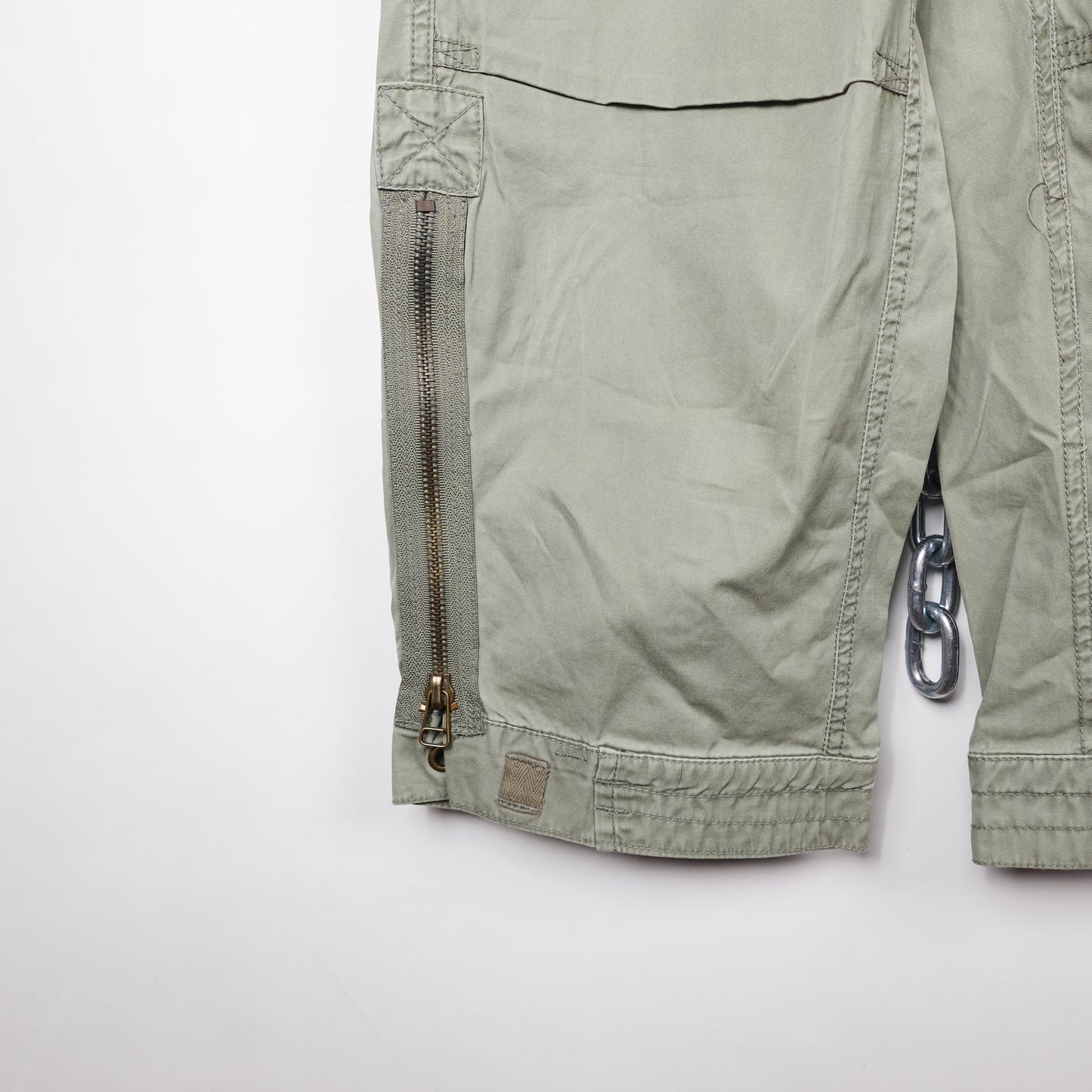 Y2K Oxygen Green Cargo Pants - Size 28