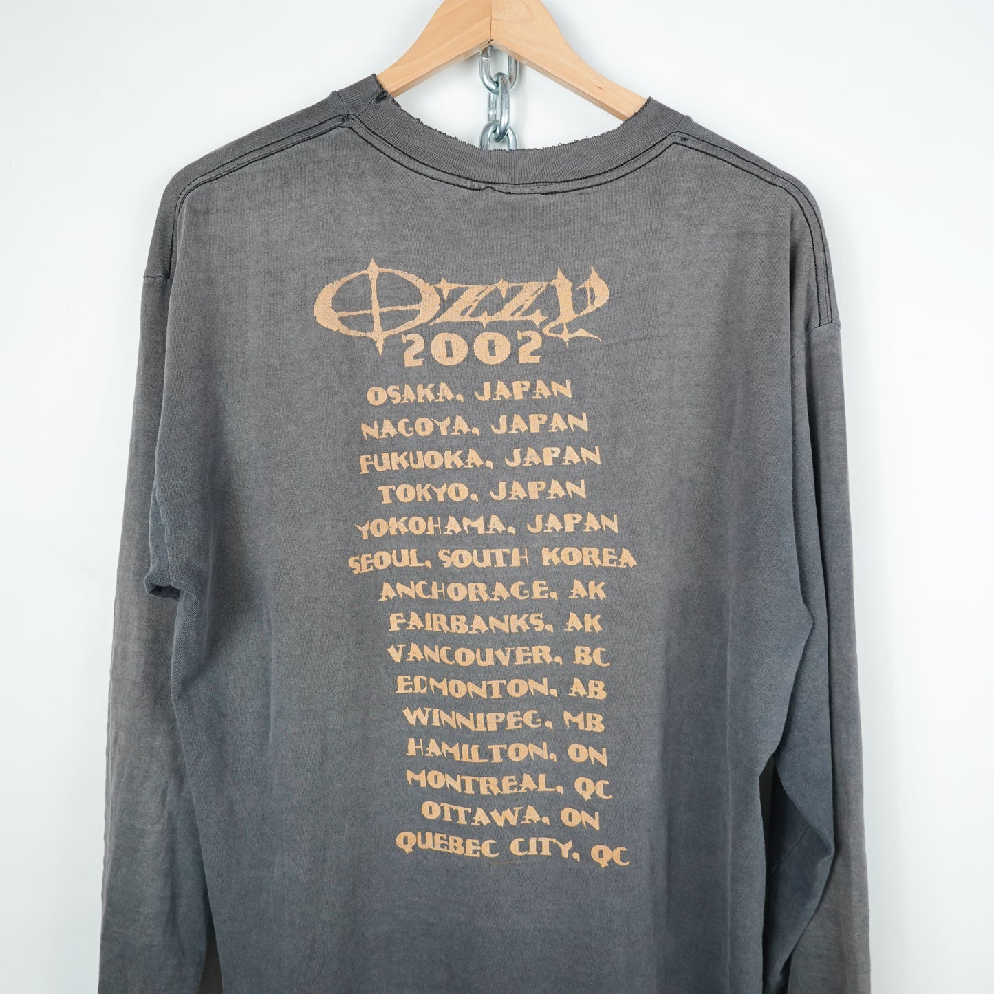 2002 Ozzy Osbourne Tour LS Tee - Size L