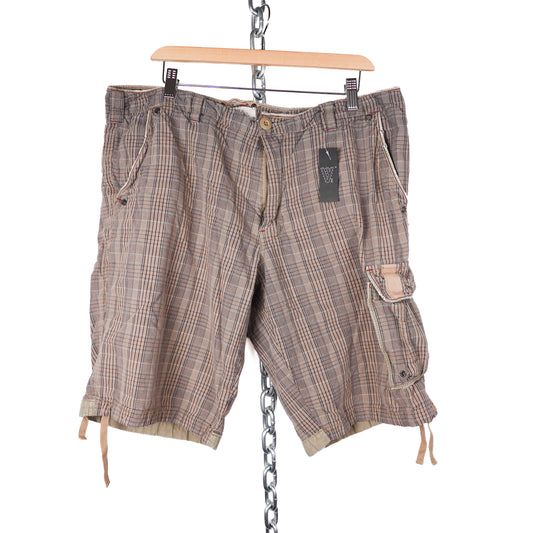 Y2K Point Zero Plaid Shorts - Size 38