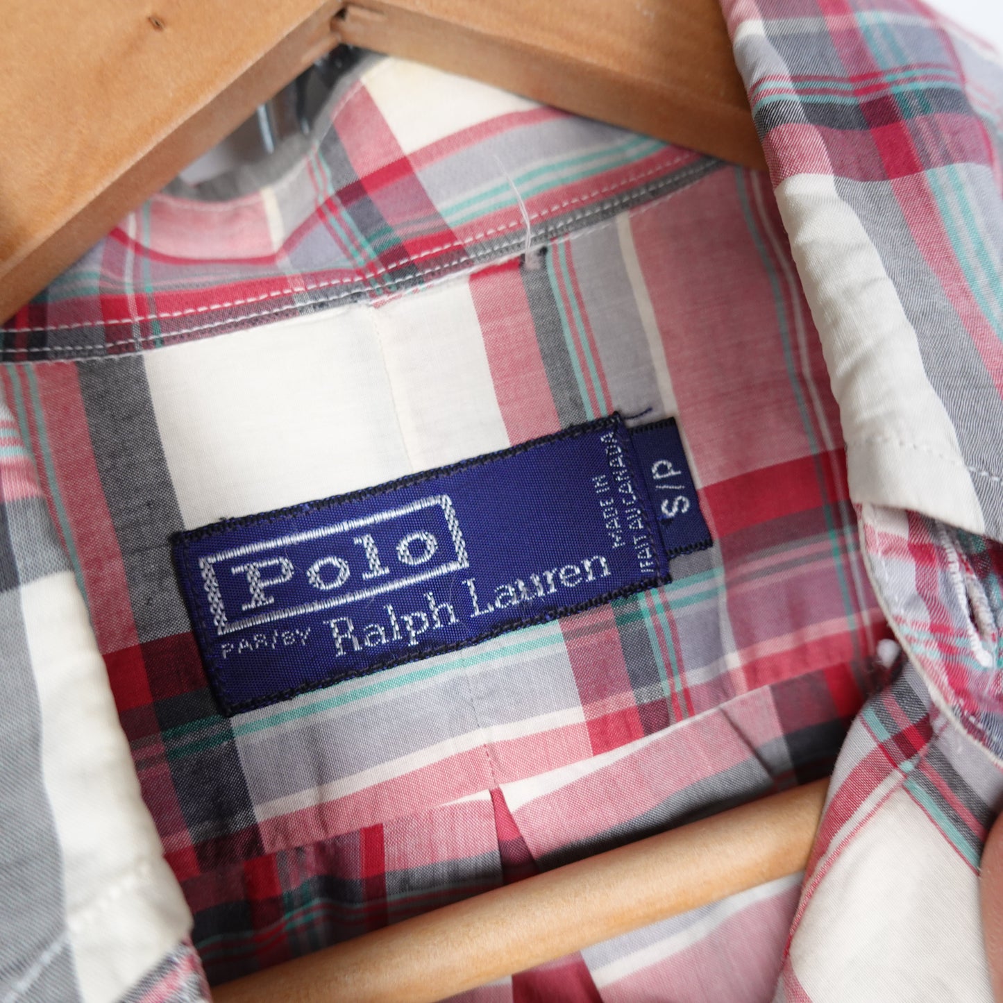 Vintage Polo RL Pink Flannel - Size S