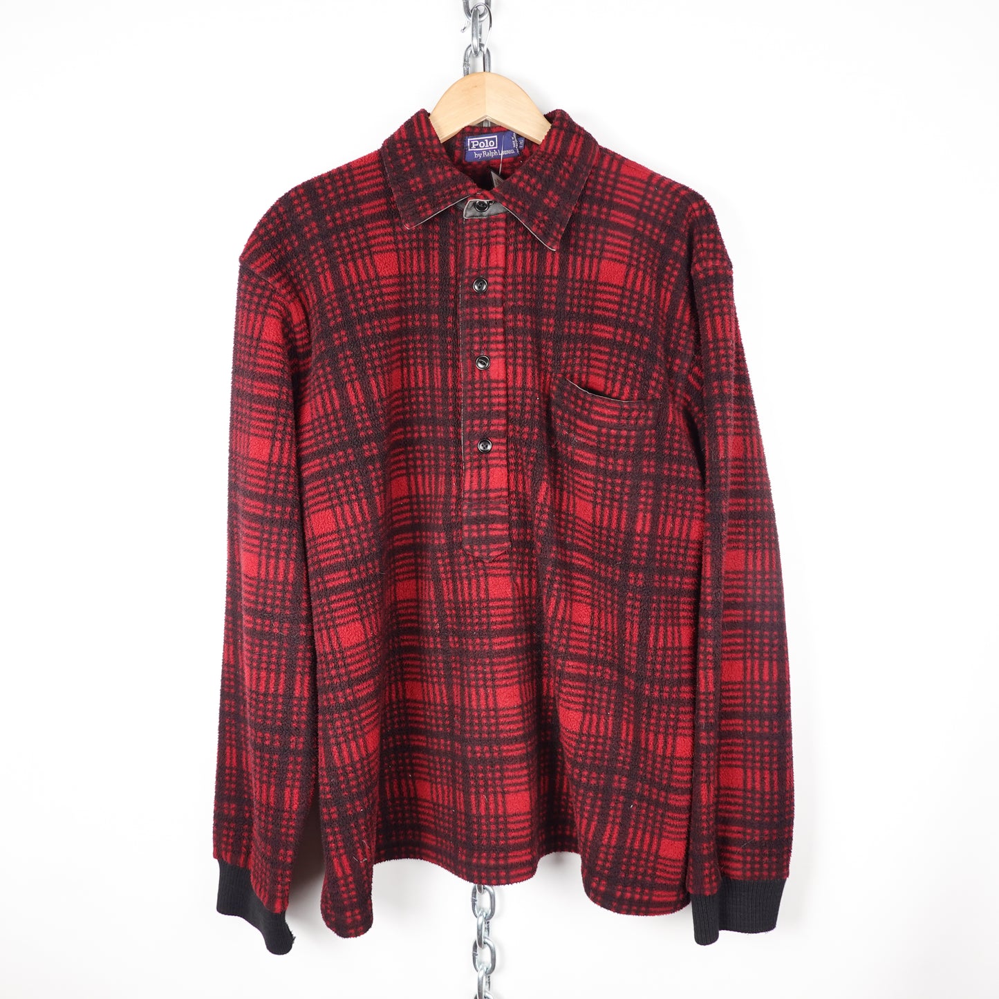 Vintage Polo RL 1/2 Button Fleece Pullover - Size L