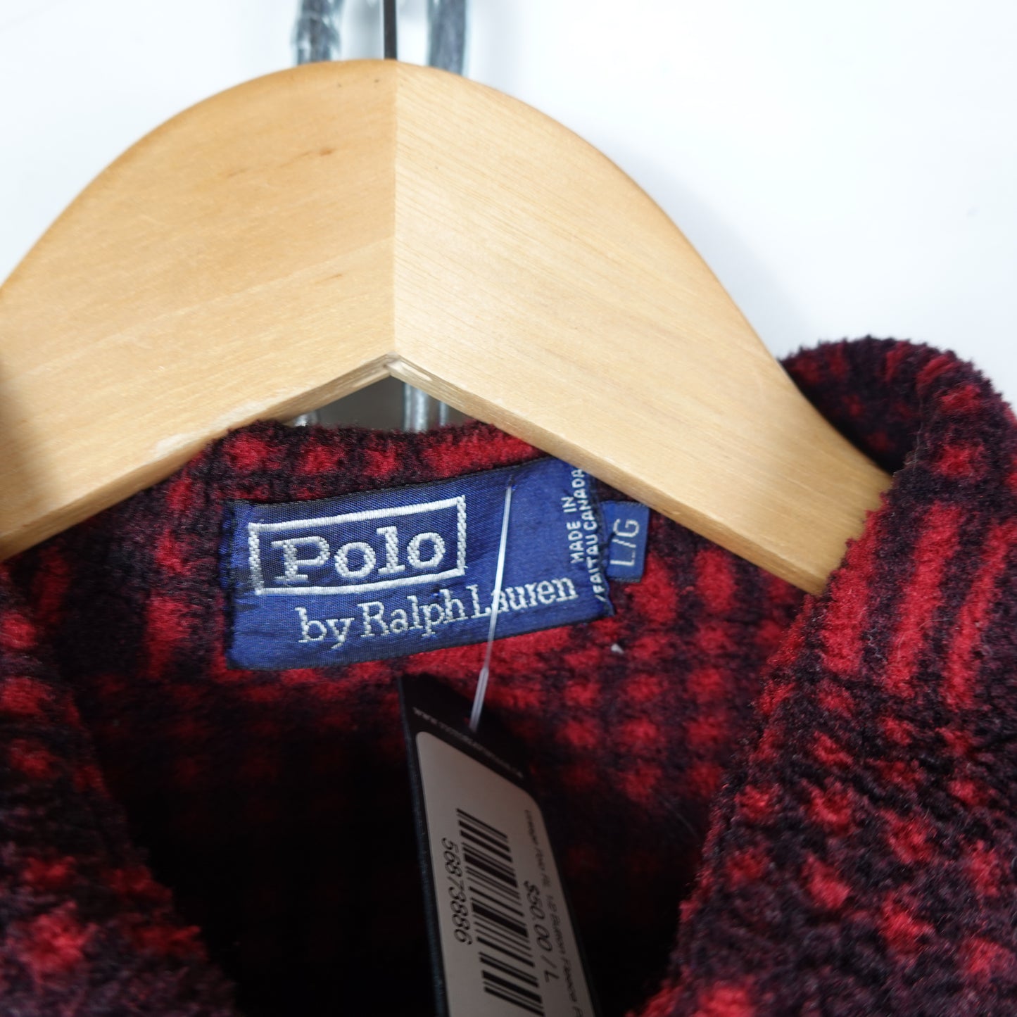 Vintage Polo RL 1/2 Button Fleece Pullover - Size L