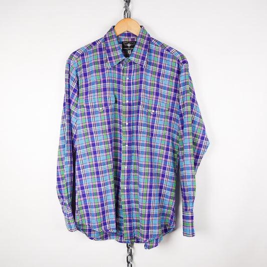 Flying Rancher Perl Snap Button up - Size L