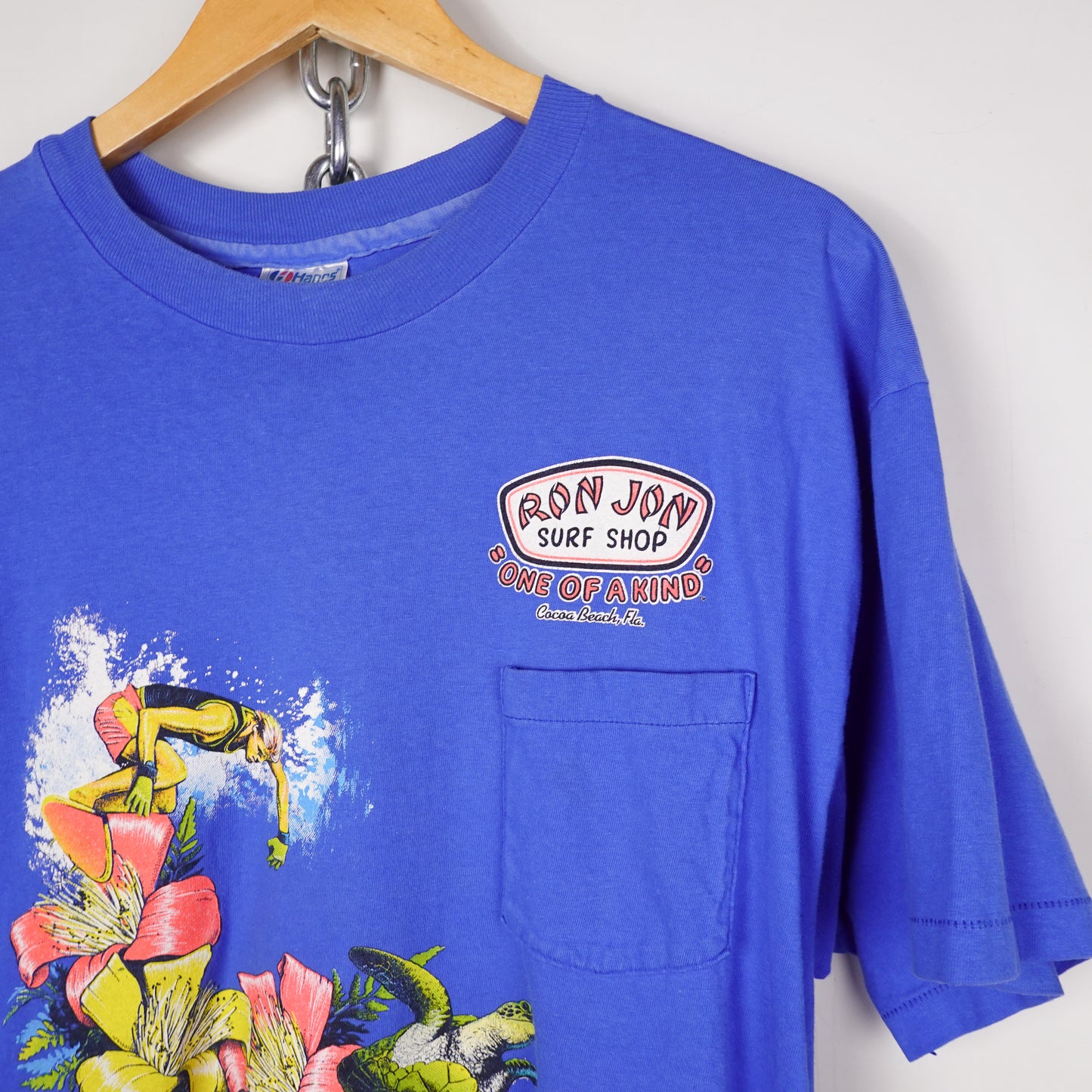 1991 Ron Jon Surf Shop Pocket Tee - Size XL