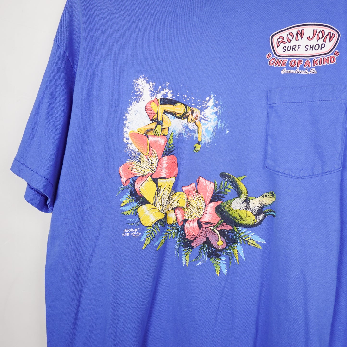 1991 Ron Jon Surf Shop Pocket Tee - Size XL