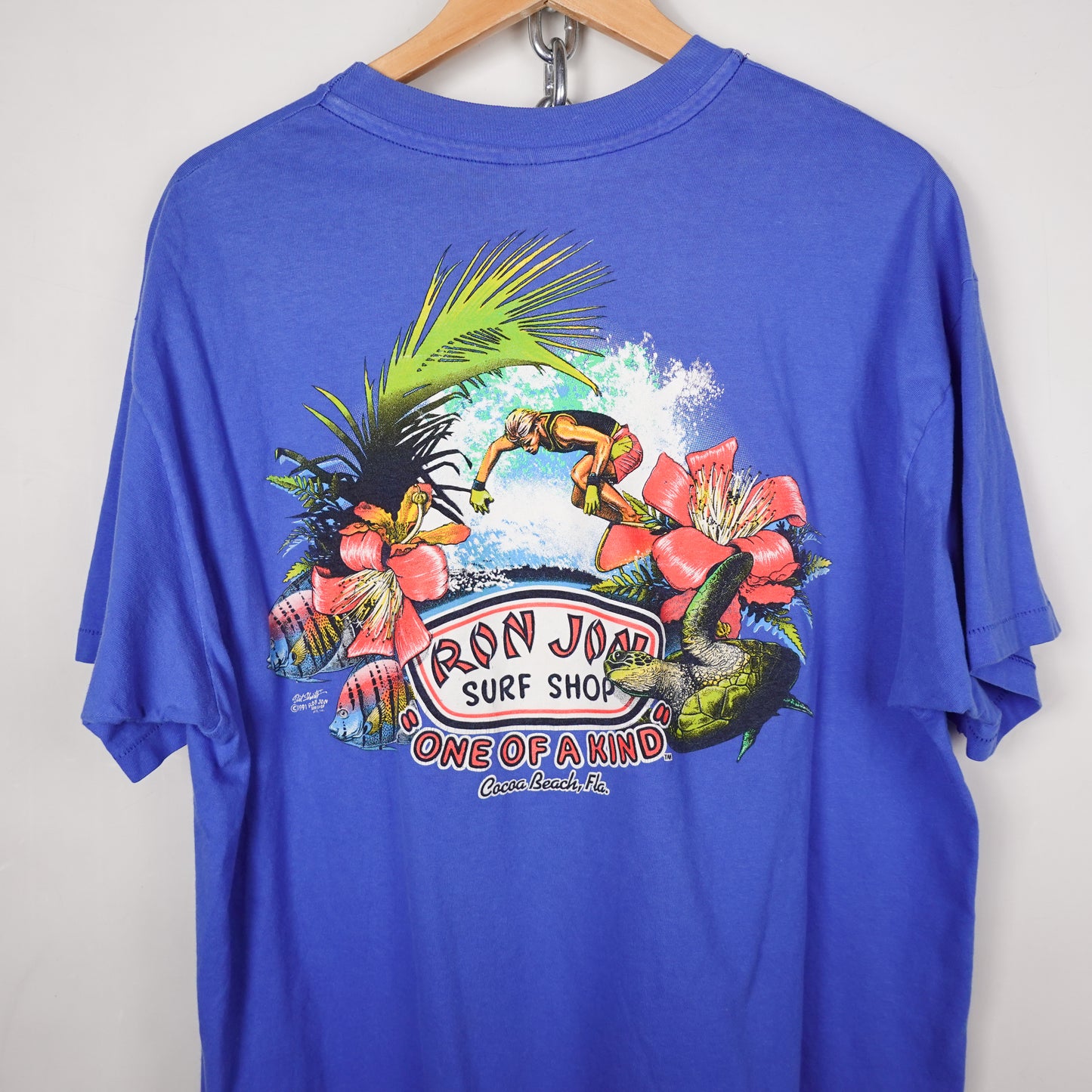 1991 Ron Jon Surf Shop Pocket Tee - Size XL