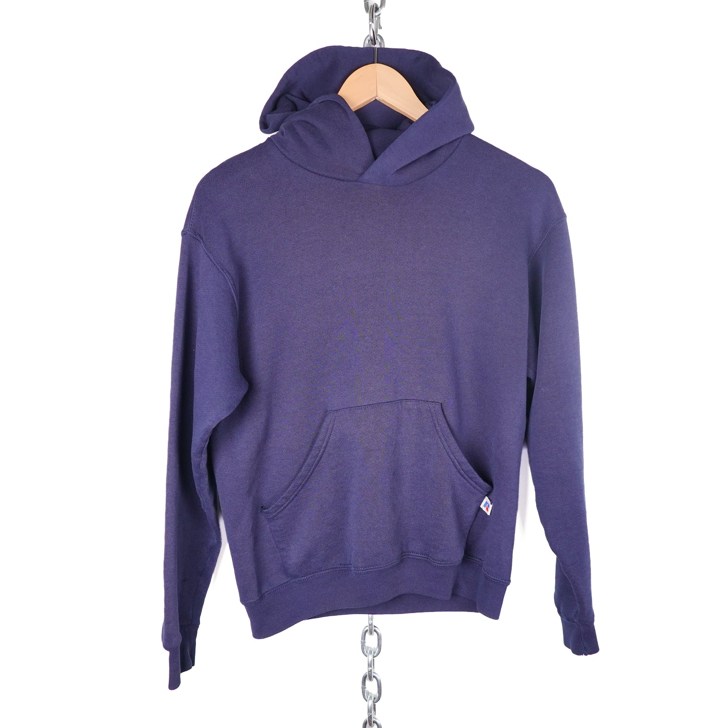 Vintage Russell Navy Hoodie - Youth L