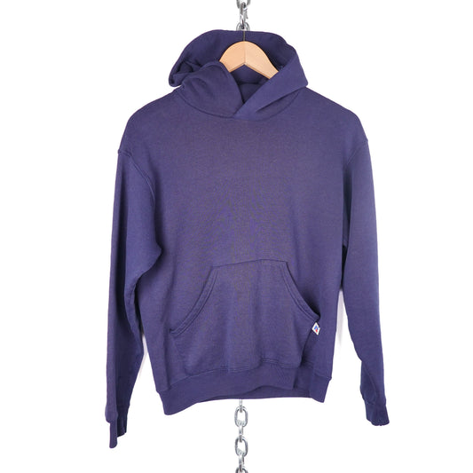 Vintage Russell Navy Hoodie - Youth L