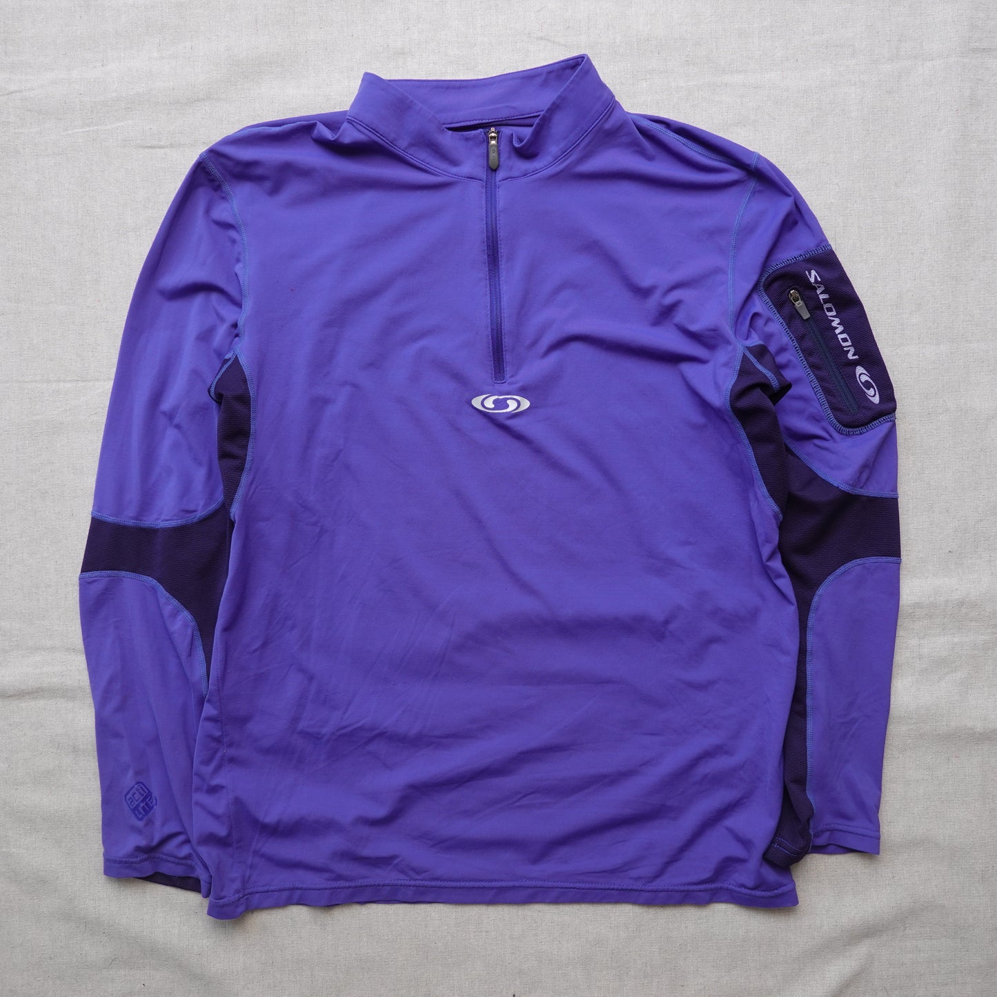 Salomon Dryfit Purple L/S - Size M