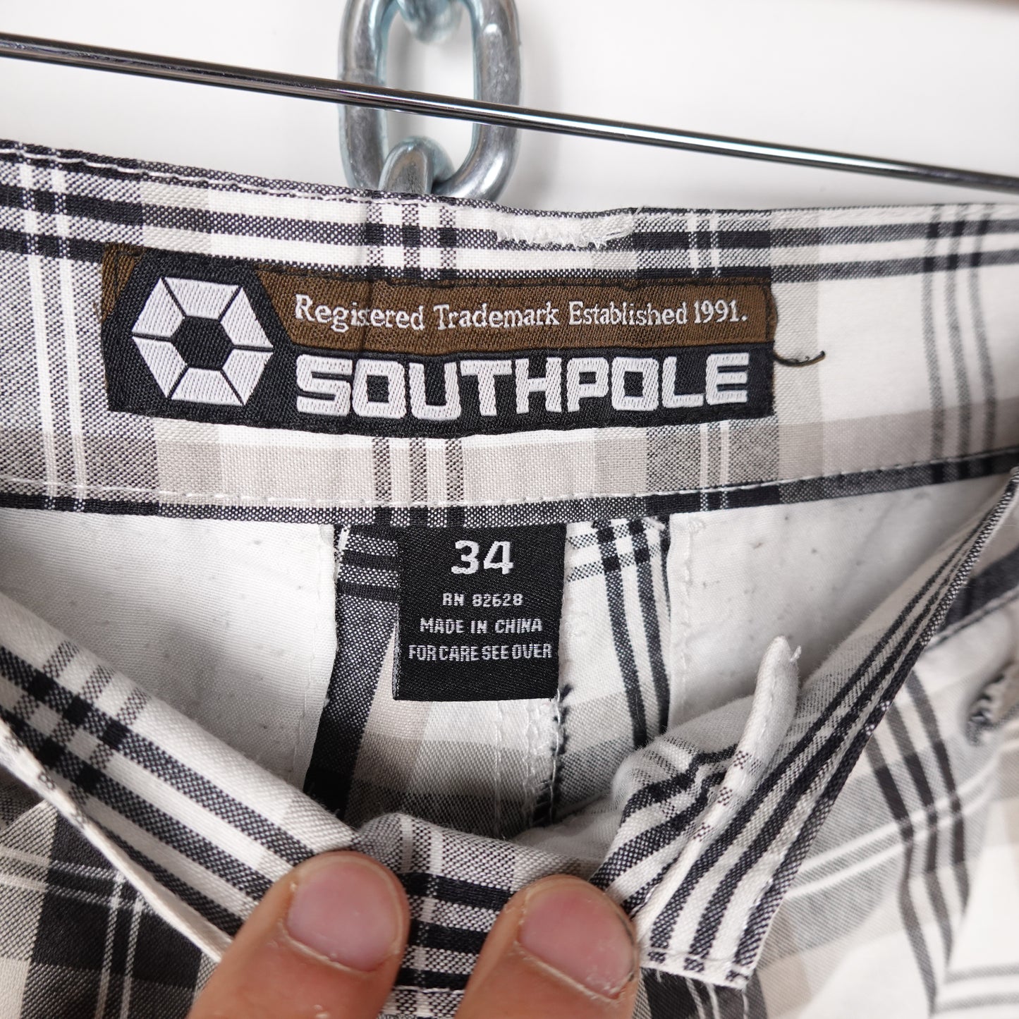Southpole Plaid Shorts - Size 34