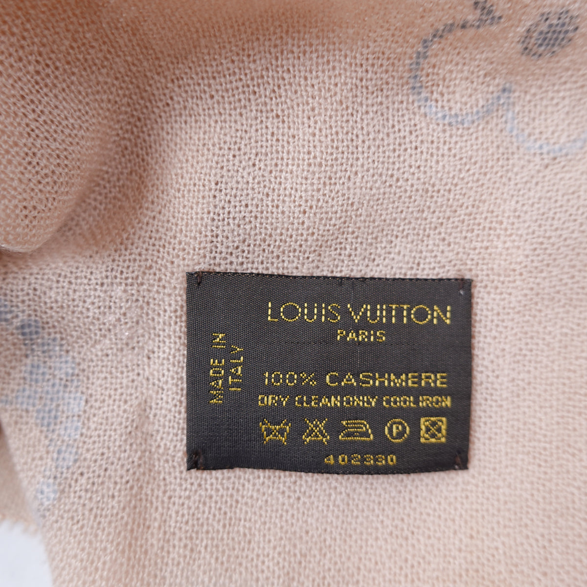 Louis Vuitton Pink Cashmere Scarf