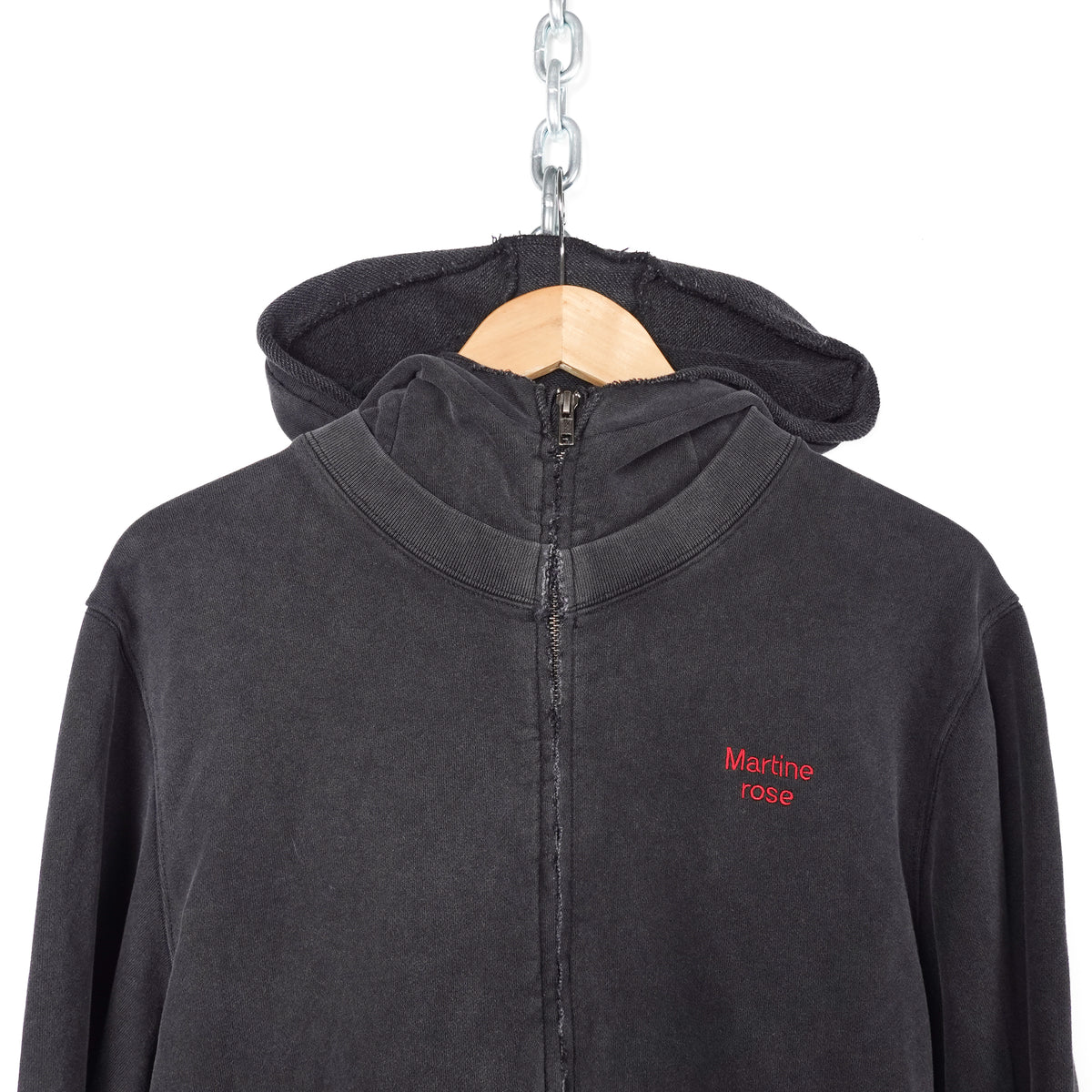 Martine Rose Hooded Crewneck Oversized Zip Up - Size L