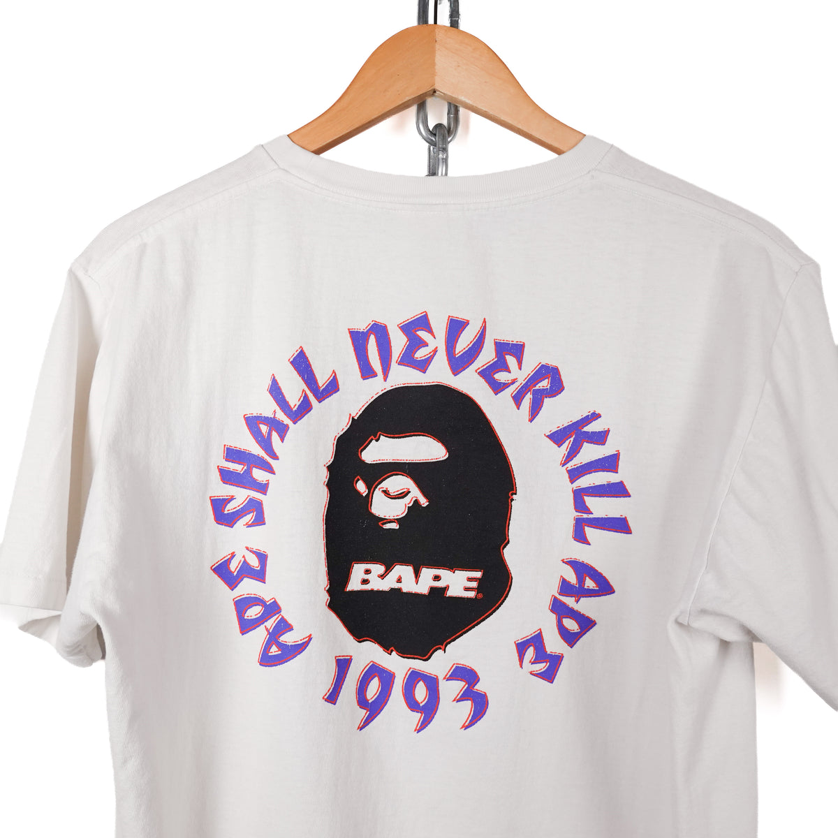 Bape Spell Out  Tee - Size M