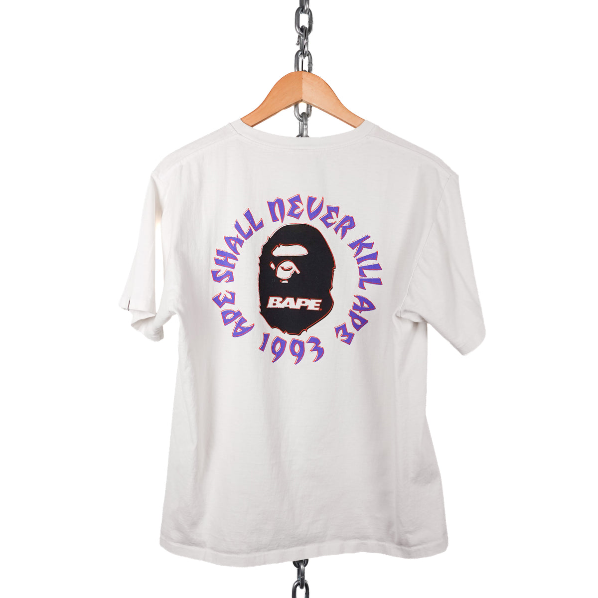 Bape Spell Out  Tee - Size M