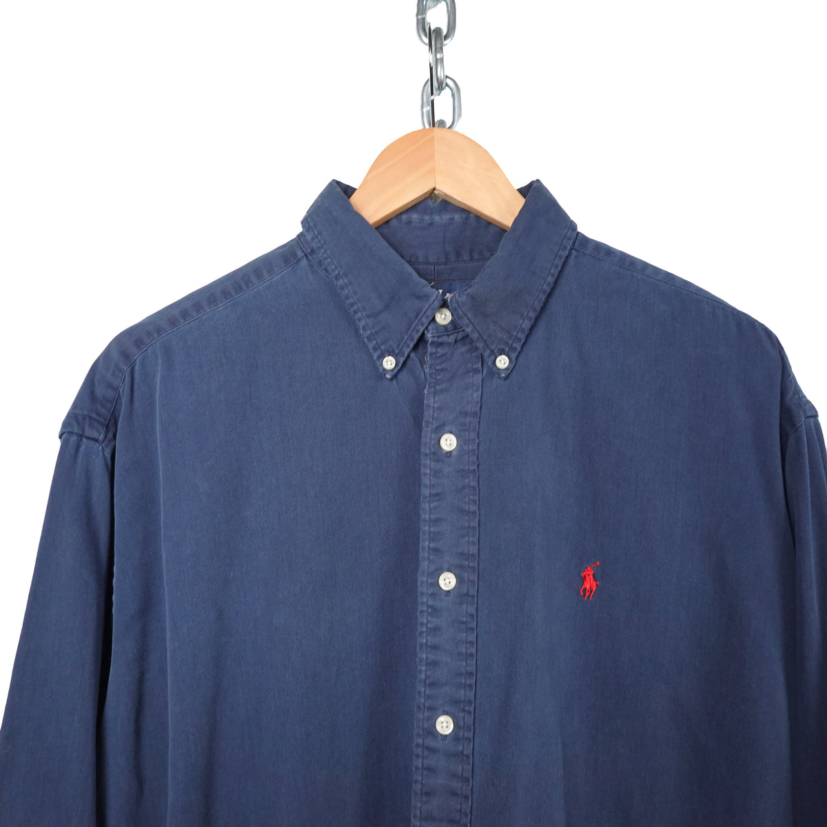 Polo RL Navy Button Up - Size XL