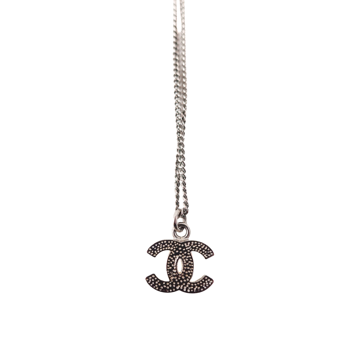 Chanel Swarovski Crystal CC Small Pendant Necklace