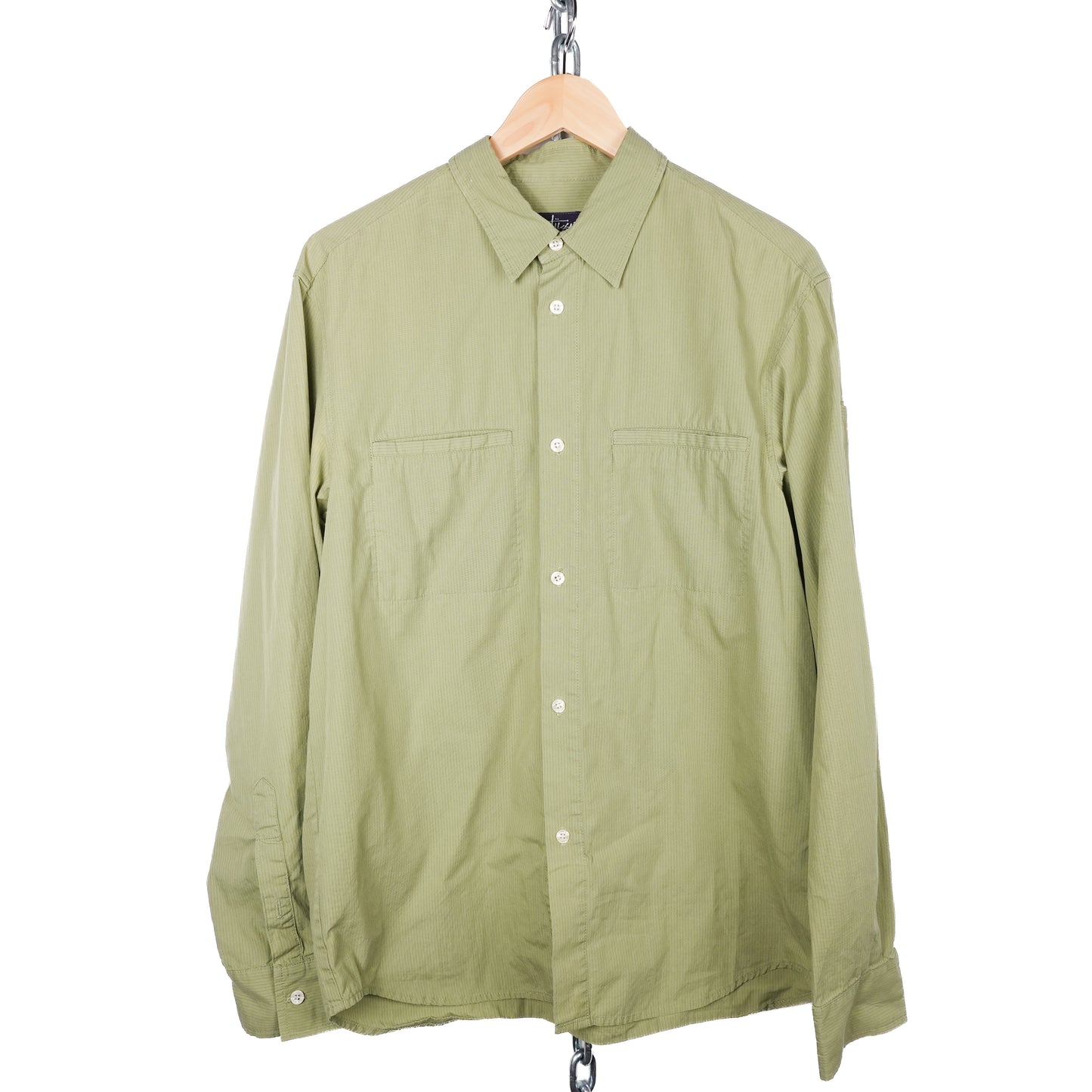 1990s Stussy Striped Button Up - Size L