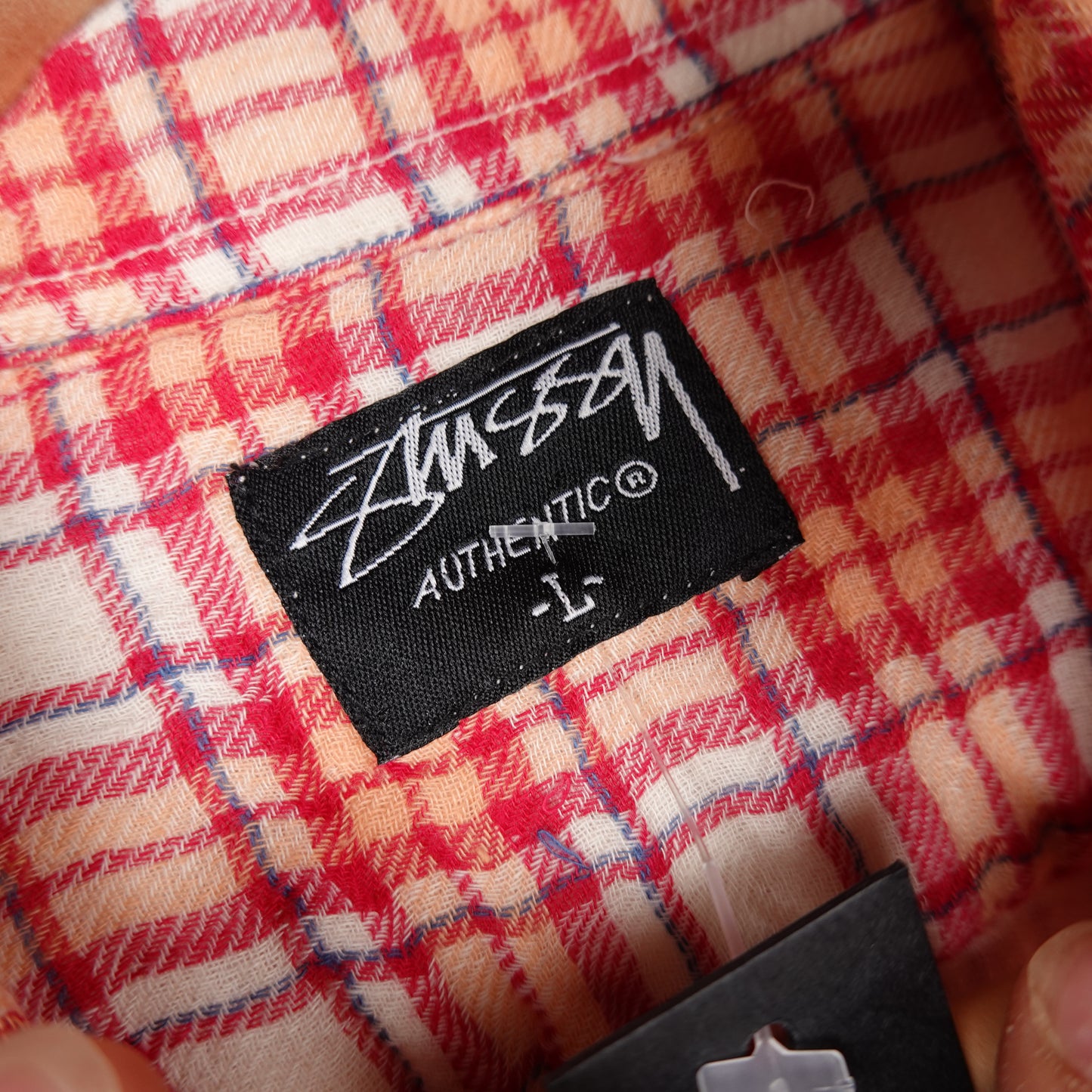 Vintage Stussy Plaid Button Up - Size L