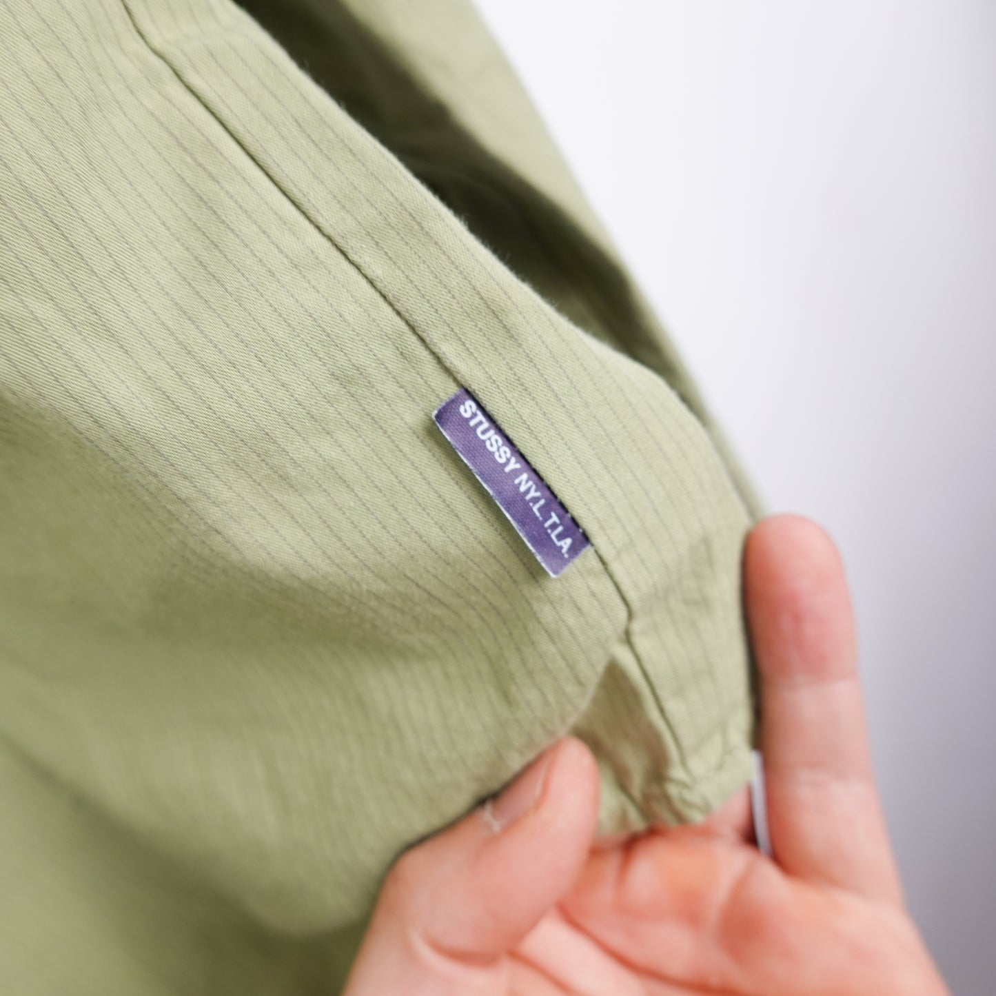 1990s Stussy Striped Button Up - Size L