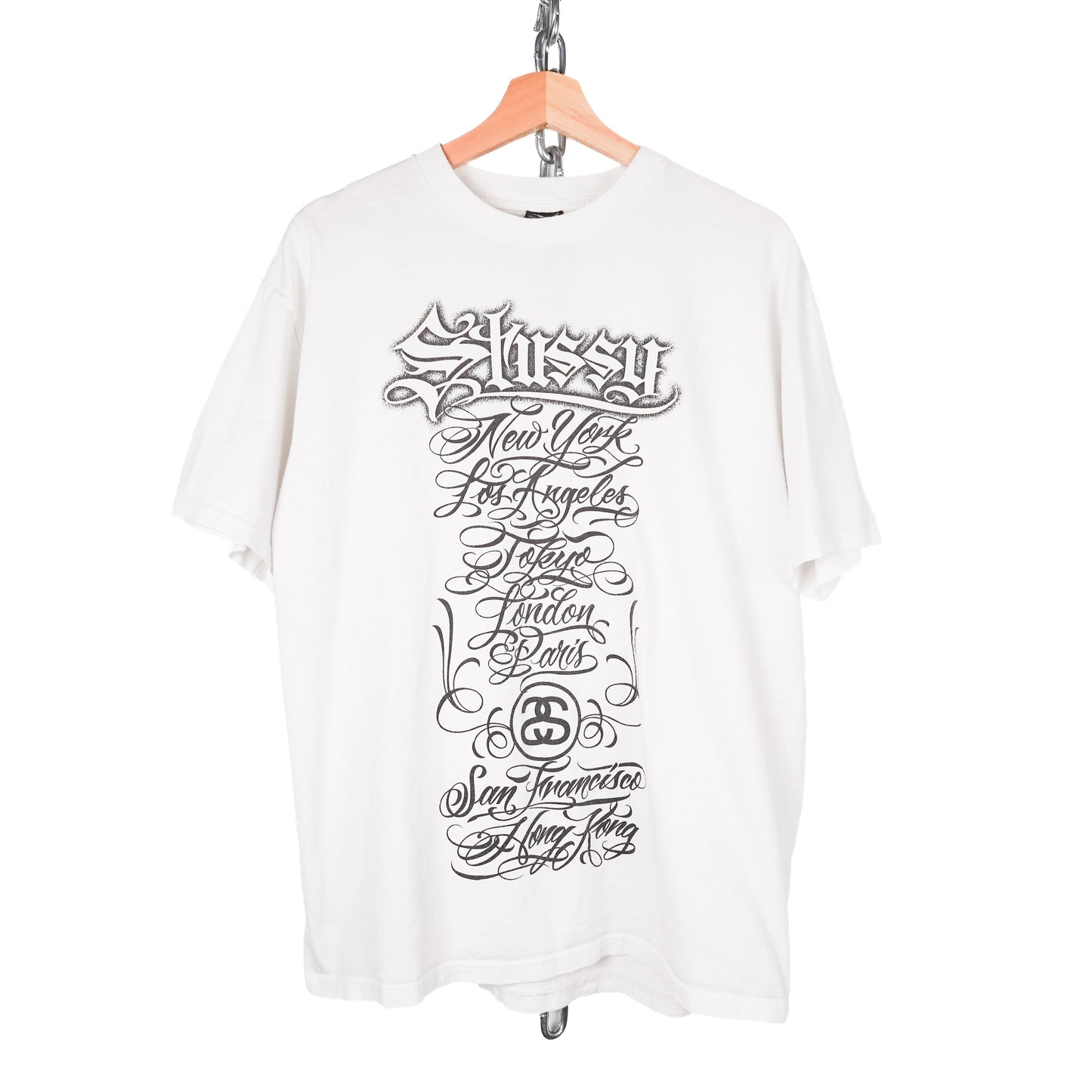 Y2K Stussy Mister Cartoon City Tee - Size L