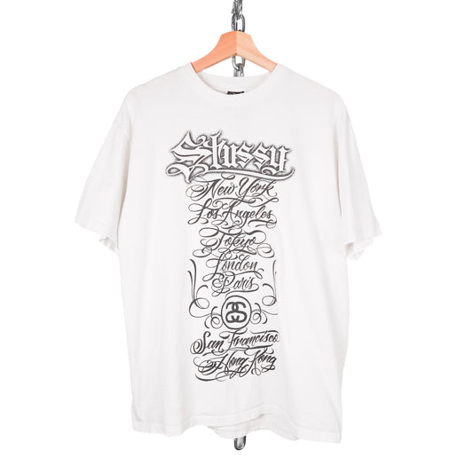 Y2K Stussy Mister Cartoon City Tee - Size L