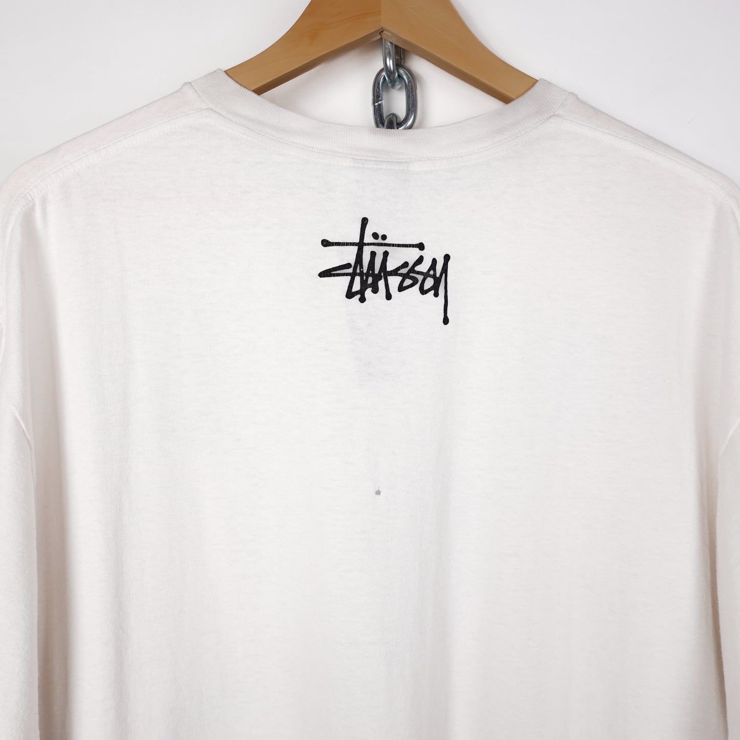 Y2K Stussy Blue Skull Tee - Size XL