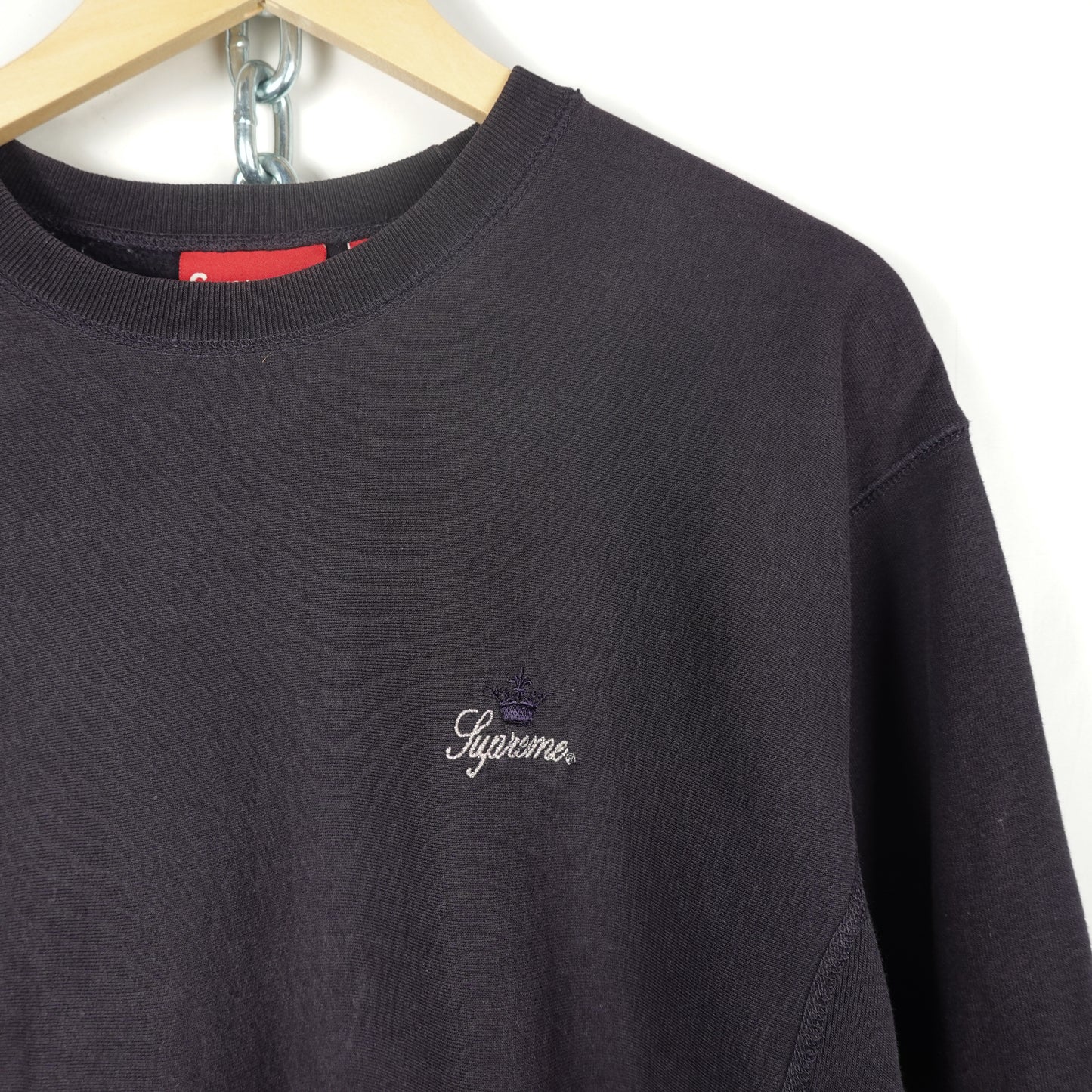 Vintage Supreme Navy Crewneck - Size L