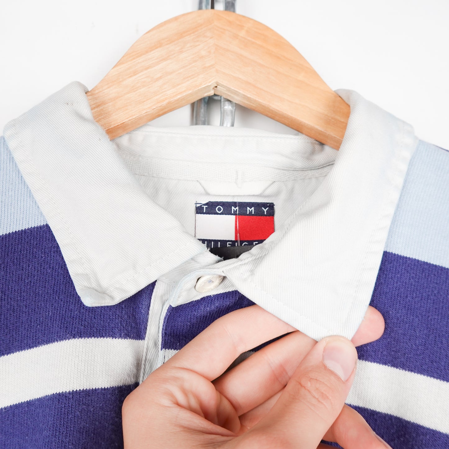 Vintage Tommy Hilfiger Striped Rugby - Size L