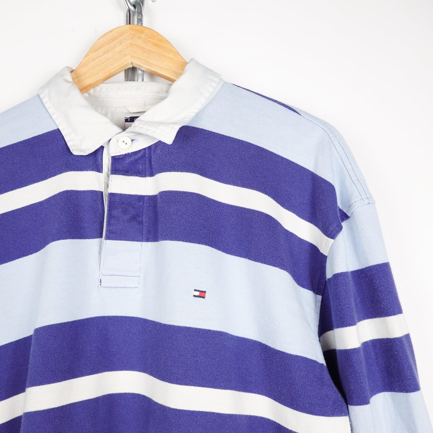 Vintage Tommy Hilfiger Striped Rugby - Size L