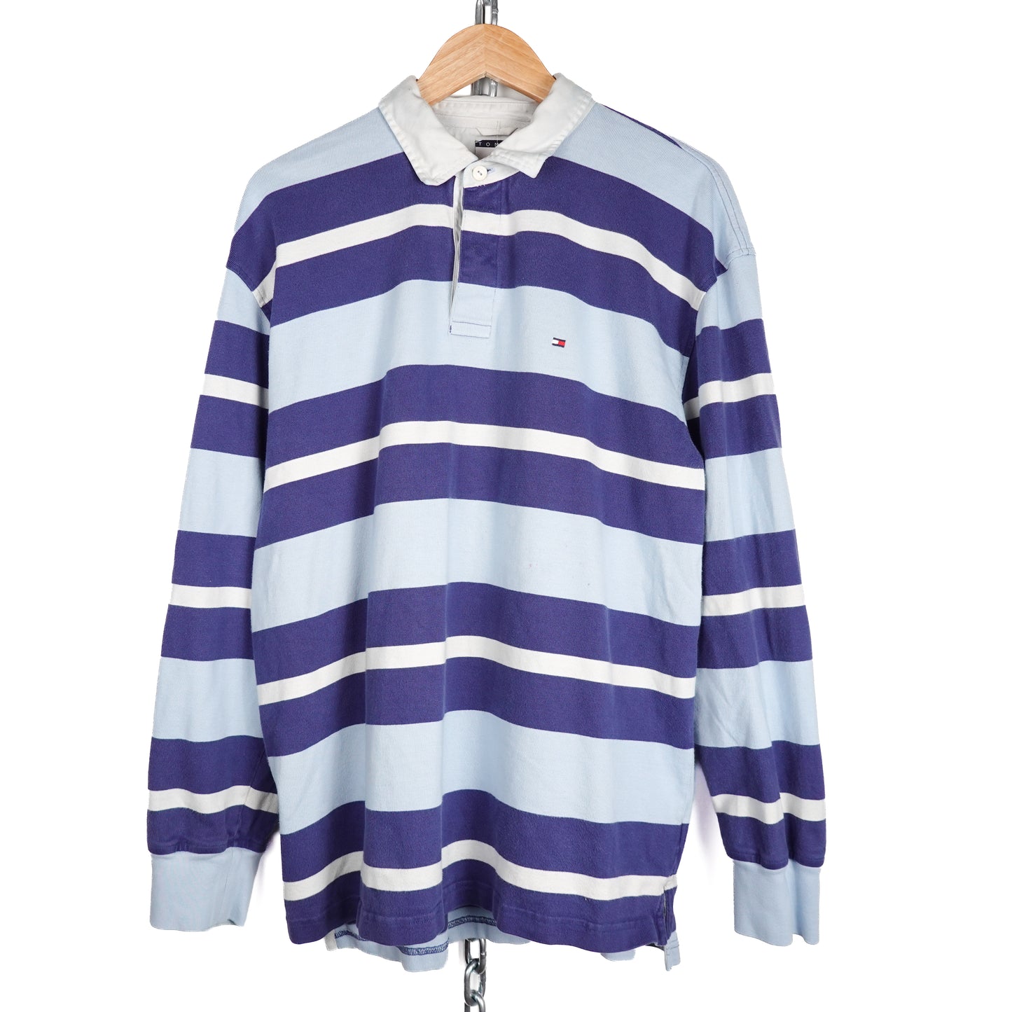 Vintage Tommy Hilfiger Striped Rugby - Size L