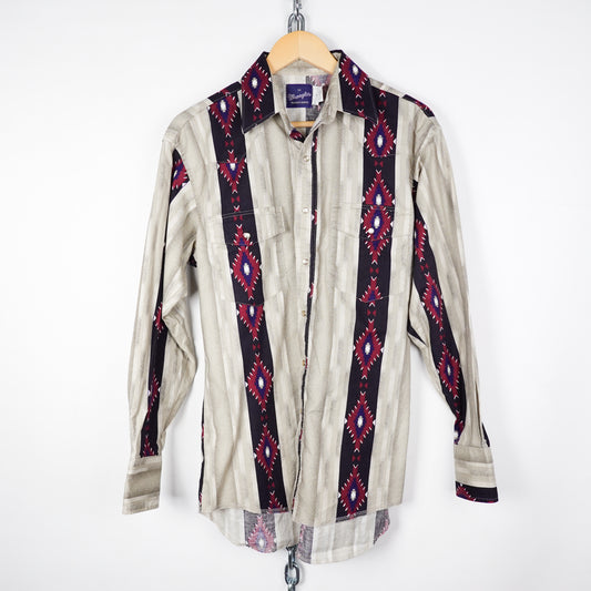 Vintage Wrangler Aztec Button Up - Size M