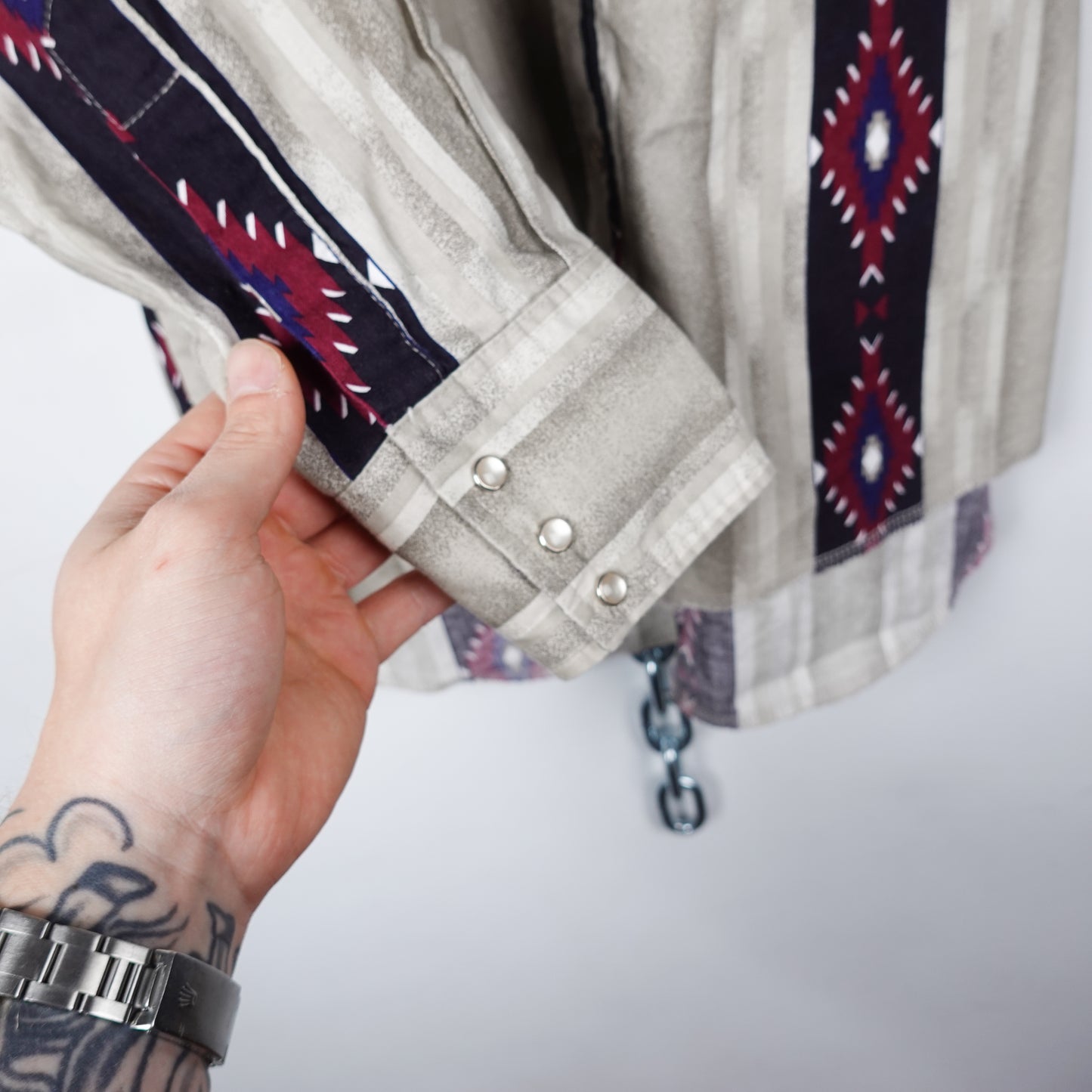 Vintage Wrangler Aztec Button Up - Size M