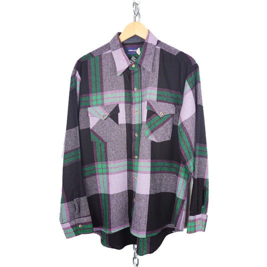 Vintage Wrangler Plaid Button Up - Size XL