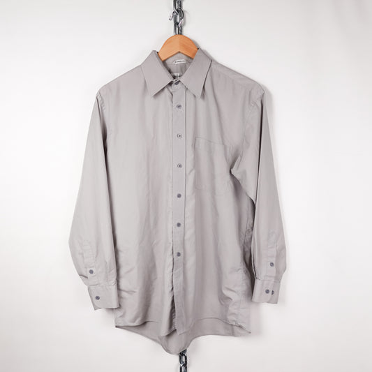 1990s YSL Grey Button Up - Size L