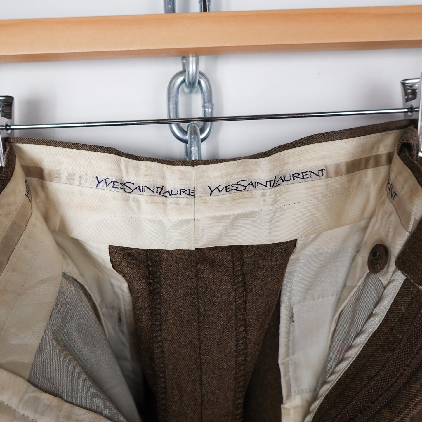 Vintage YSL Wool Trousers - Size 31