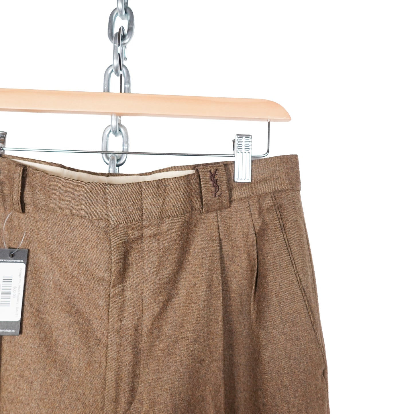 Vintage YSL Wool Trousers - Size 31