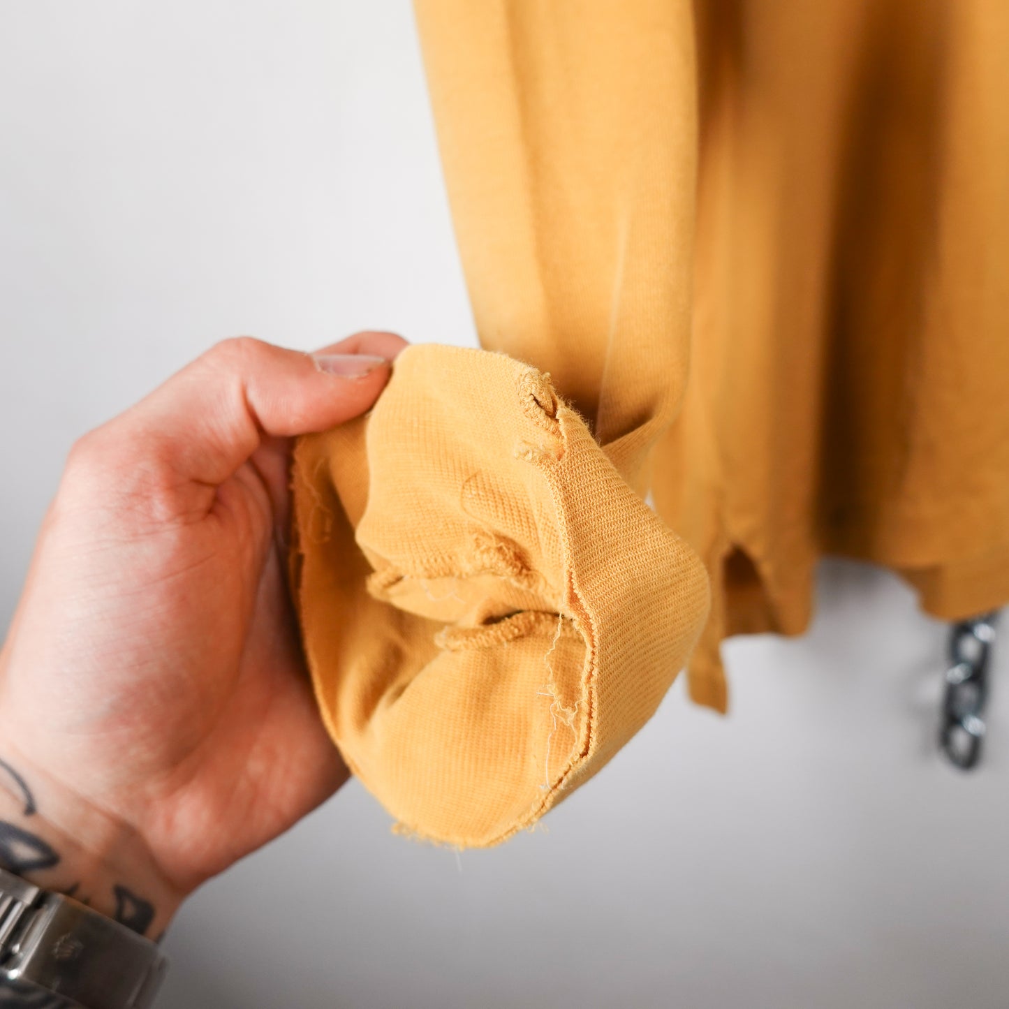 Vintage YSL Yellow LS Polo - Size XL