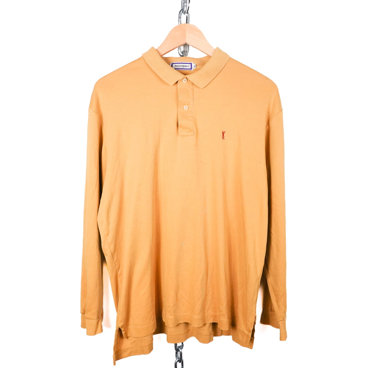 Vintage YSL Yellow LS Polo - Size XL