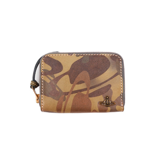 Vivienne Westwood Saturn Camo Zip Wallet