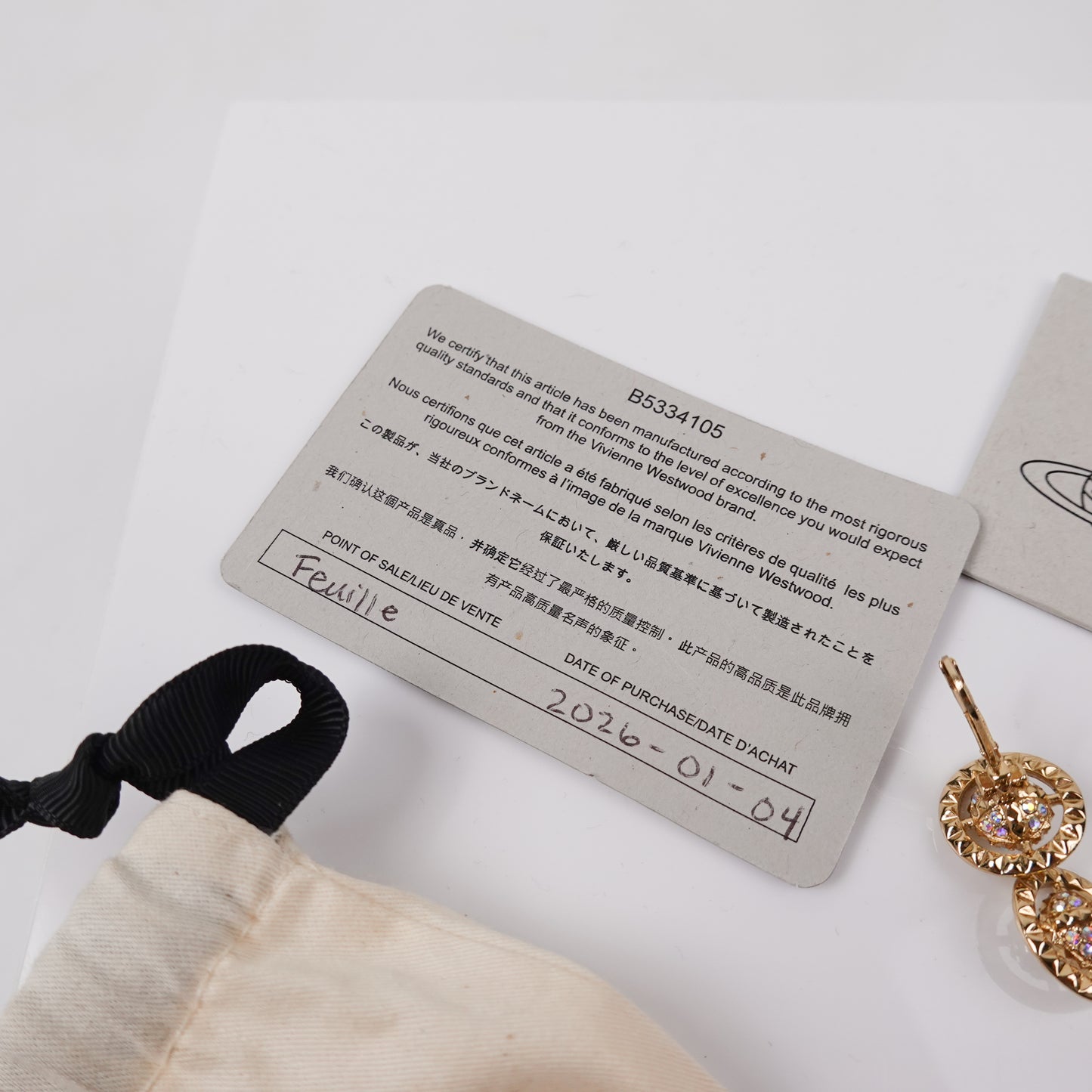 Vivienne Westwood Mayfair Small Orb Earrings