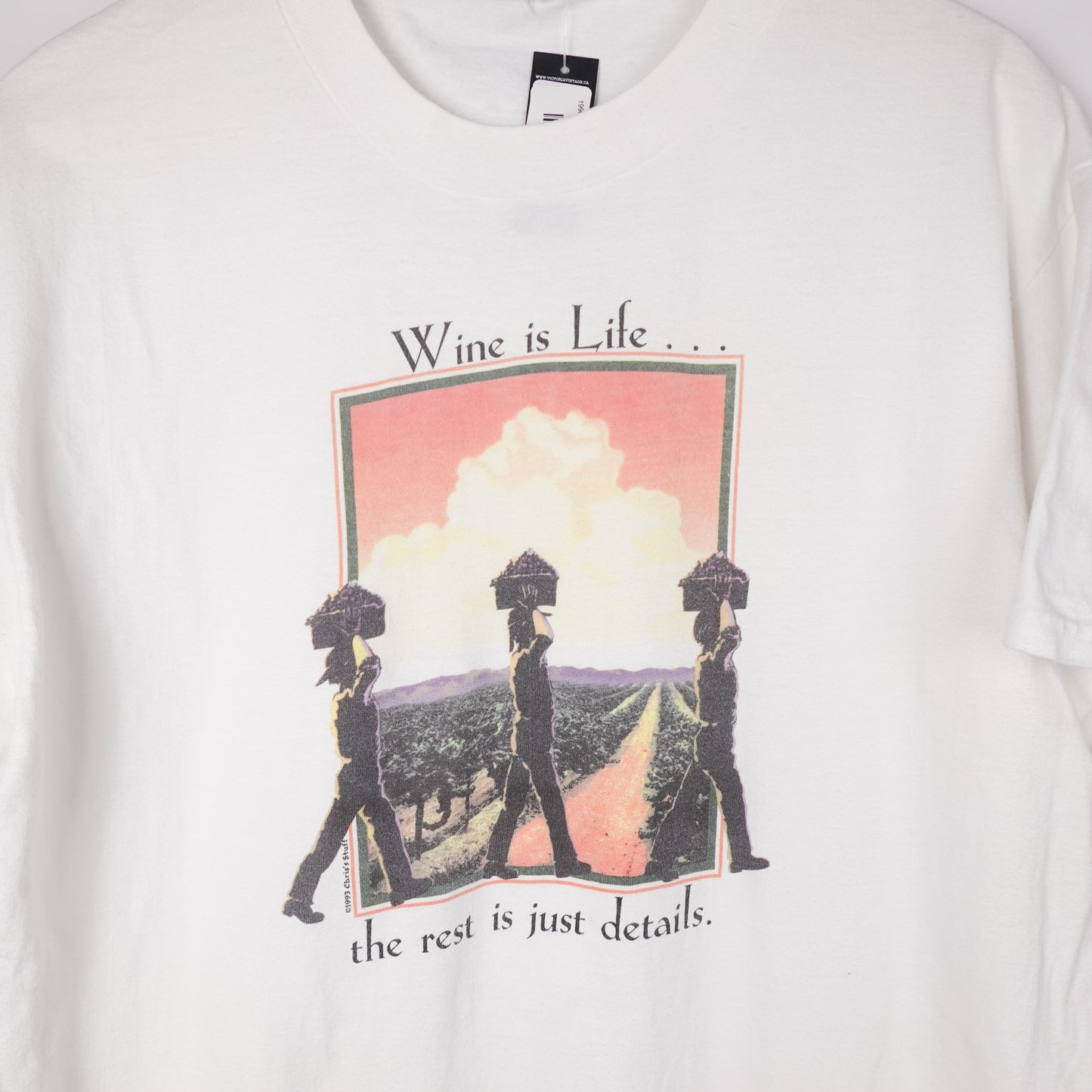 1990s Wine is Life Tee - Size L