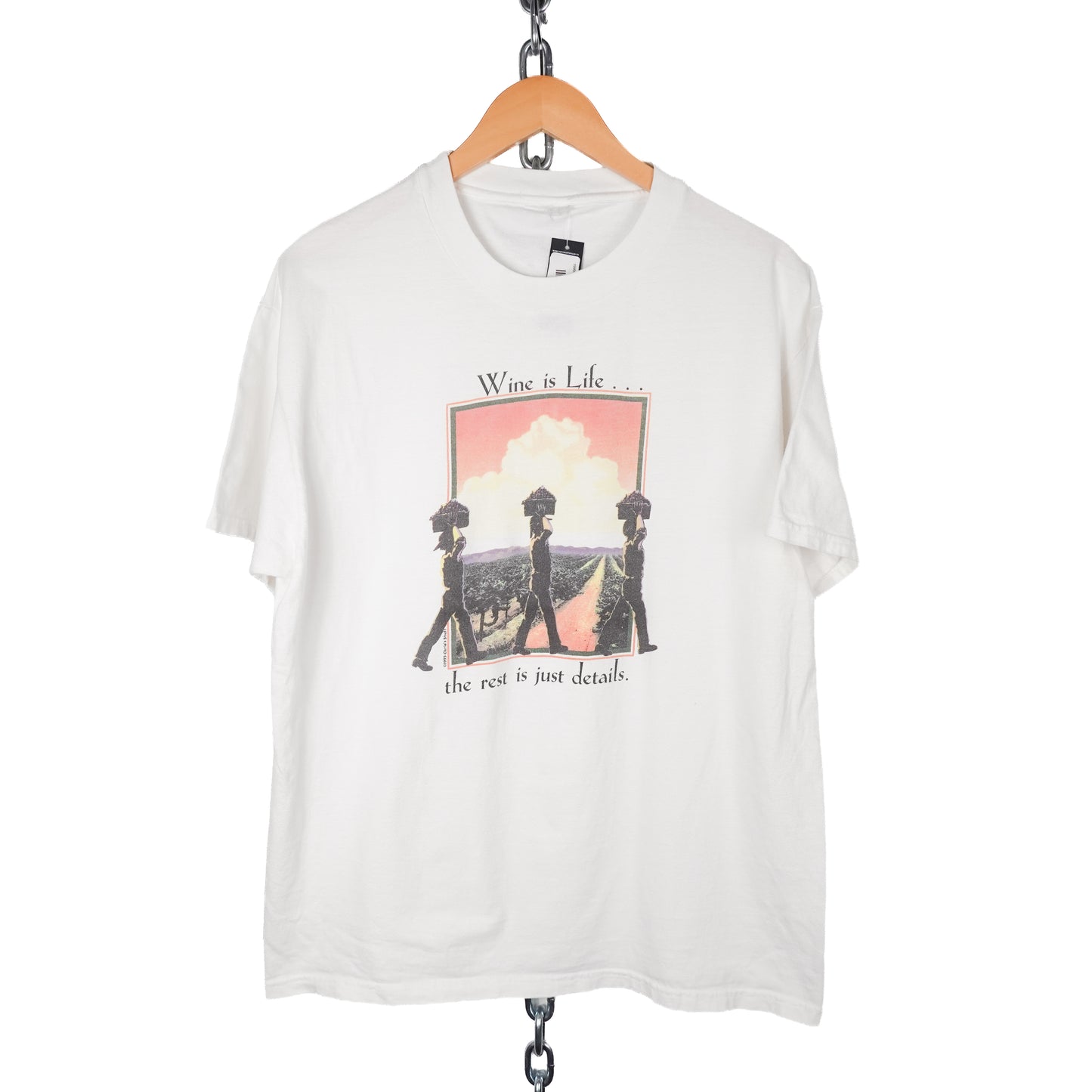 1990s Wine is Life Tee - Size L
