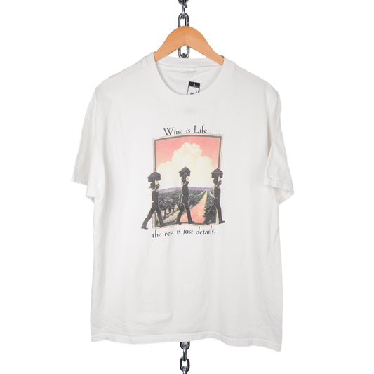 1990s Wine is Life Tee - Size L
