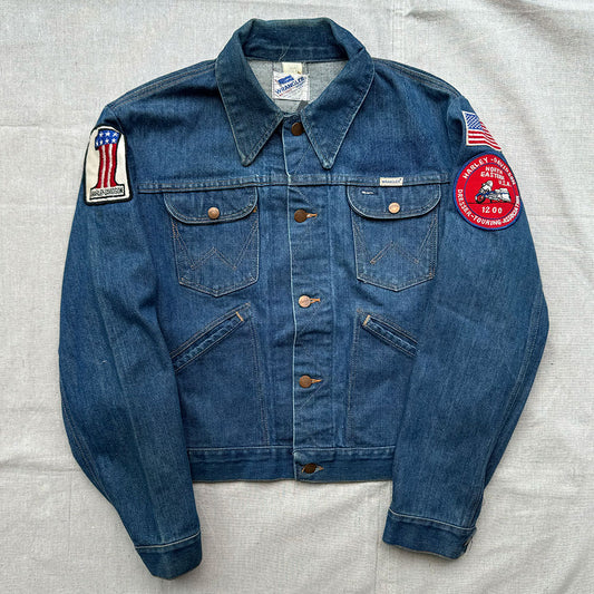 Vintage Wrangler Harley Patch Jacket - Size M