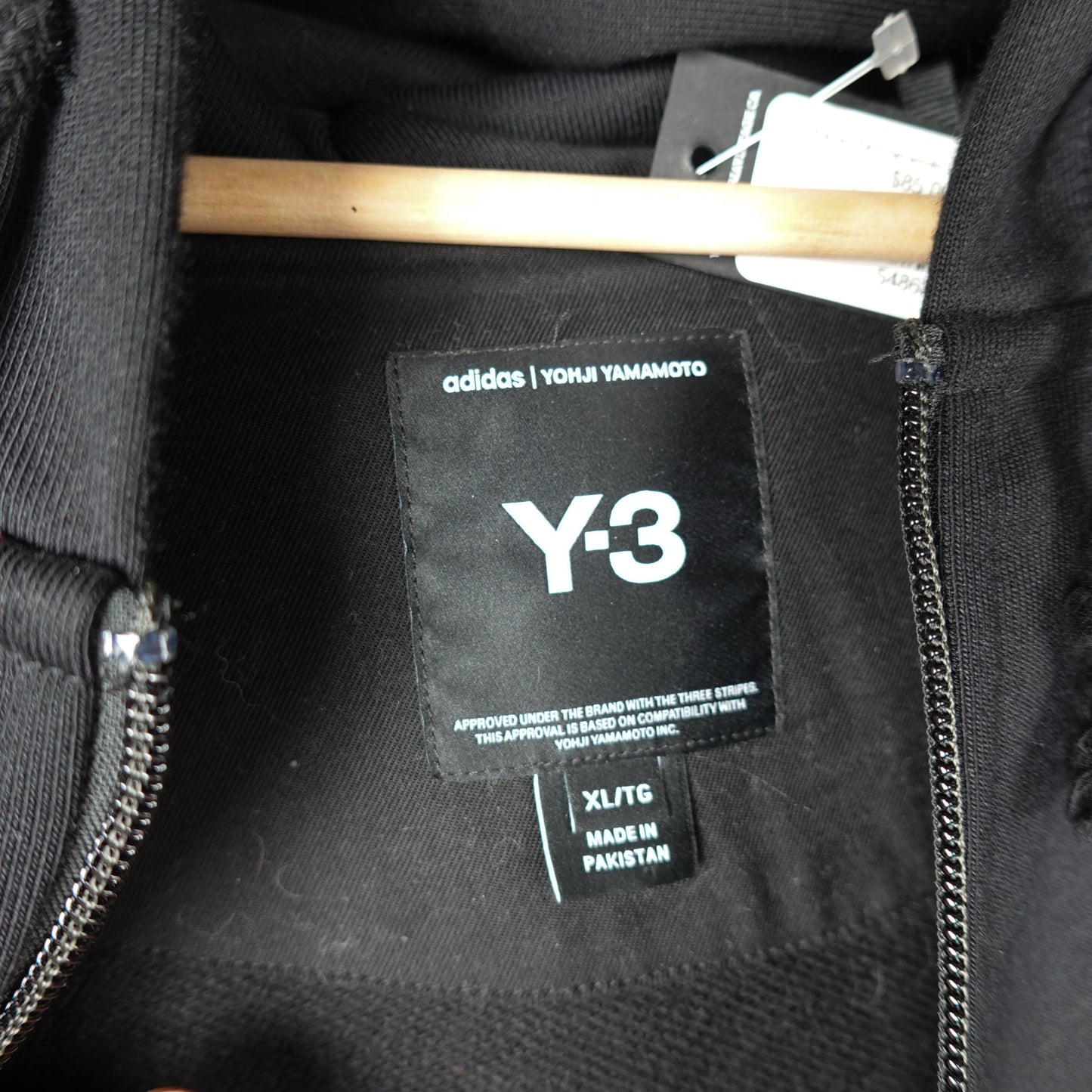 Adidas Yohji Yamamoto Y-3 Zip Hoodie - Size XL