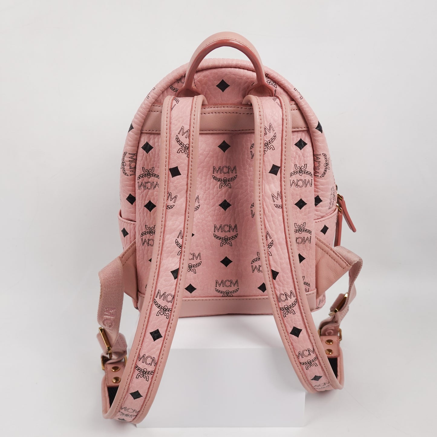 MCM Visetos Small Studded Stark Rabbit Backpack
