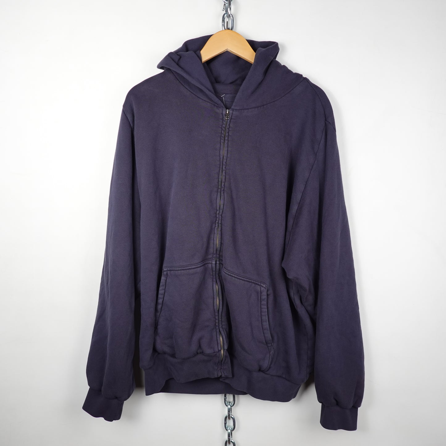 Yeezy Gap Blank Zip Up Hoodie - Size XXL