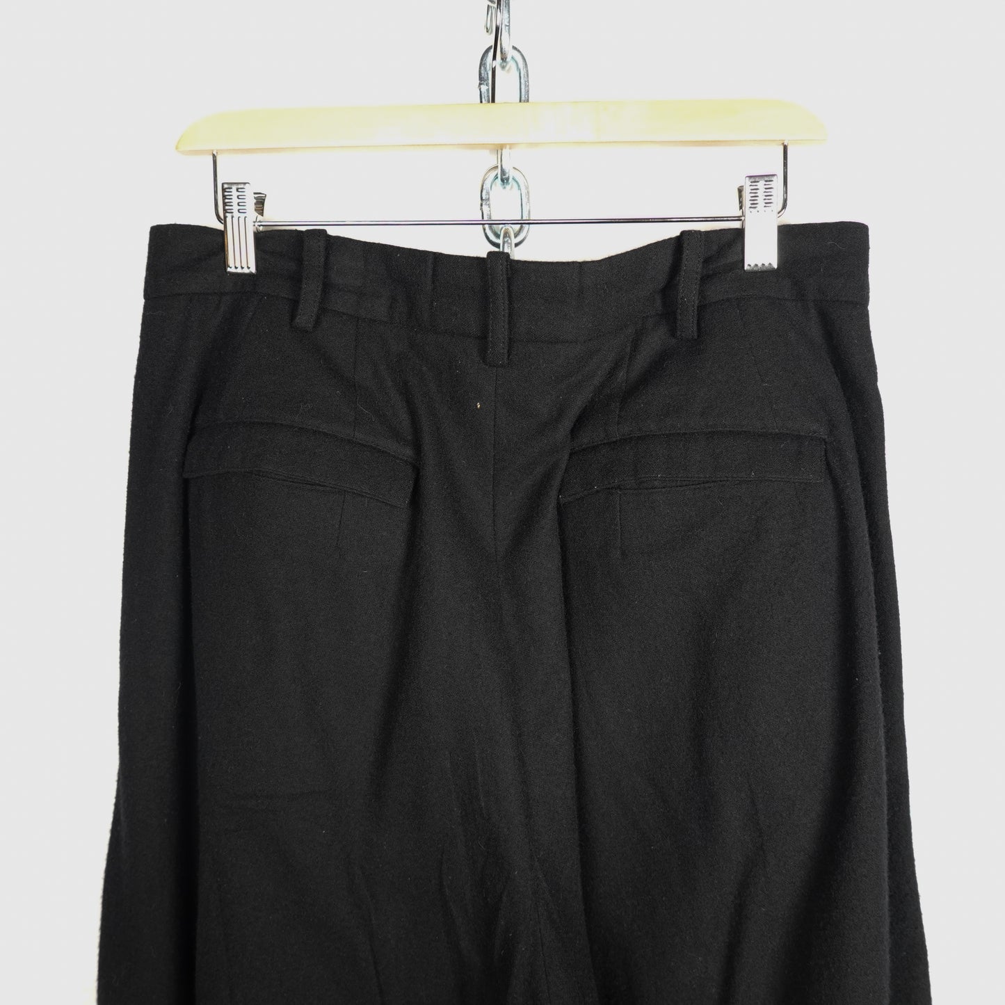 Yohji Yamamoto Pleated Wool Trousers - Size 33 Back Pockets Detail Photo